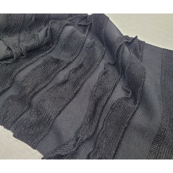 Vixen Women's Bodycon Tube Dress Ruffled Strapless Short Black Clubwear Dress - Picture 5 of 13